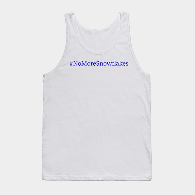 No More Snowflakes - Blue Tank Top by Colveraft Designs